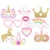 15/10шт Единорог День Рождения Фото Стенд Реквизит Смешные Дети Фото Маска Baby Shower Photobooth Реквизит Unicornio Party Supplies