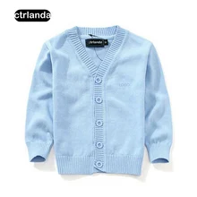 children knit cardigan kids 100% cotton knit jacket coat baby girl sweaters outerwear children clothes boy knitting sweater coat