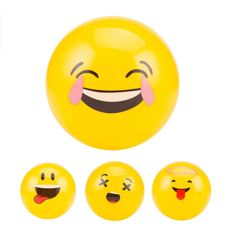 1pcs New Emoji Face Beach Ball Toy for Kids Game Water Play Pool Fun Inflatable Balls Toys
