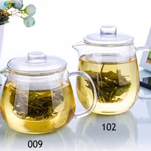 1x485/610 мл жаропрочных прозрачный цветок Стекло чайника ж/Стекло заварки с крышкой