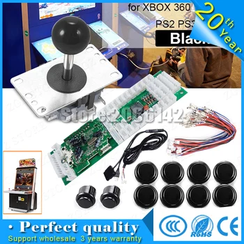 

free shipping Arcade USB Encoder Joystick for Android/Windows Fighting Games Black arcade joystick kits with USB Cable Wires