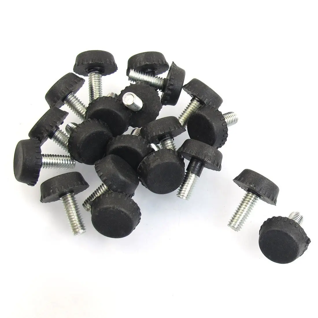 

HGHO-20 Pcs Screw On Furniture Glide Leveling Foot Adjuster 6mmx18mmx15mm