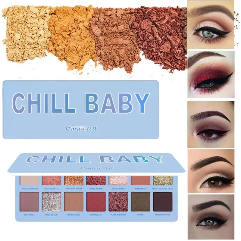 

14 Colors Nude Eyeshadow Palette Waterproof Powder Makeup Palette Matte Eye Shadow Palette Shadow Makeup