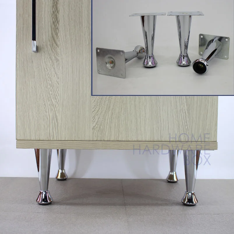 leg chrome metal sofa legs furniture feet stand 4 3/4" height