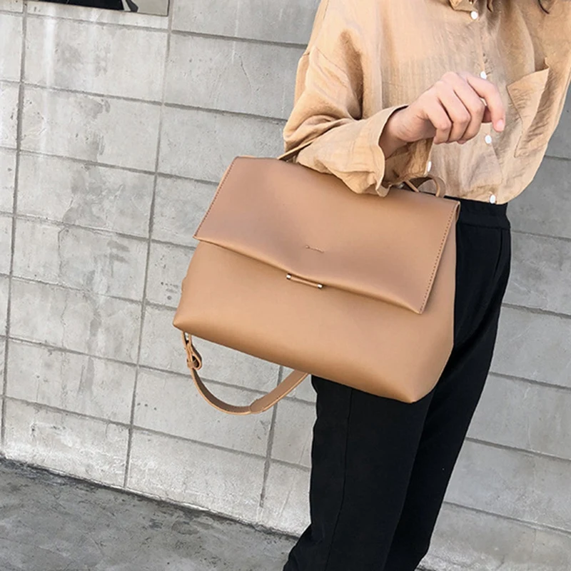 

AUAU-Totes Bags Women Large Capacity Handbags Women Pu Shoulder Messenger Bag Female Retro Daily Totes Lady Elegant Handbags