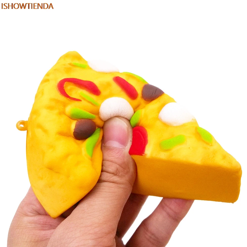 

11cm Mini Yummy Pizza Squeeze Slow Rising Cream Scented Charm Stress Relief Reliever Squis
