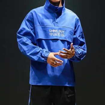 

Oversize M-5XL Brand Autumn Men Fashion Mandarin collarJacket Casual Streetwear Men Clothing Harajuku Soft Men's Letter Jacket