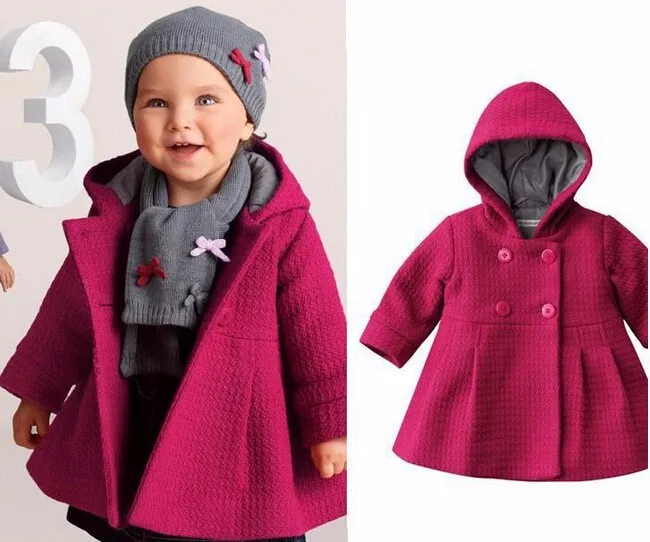 Зимние пальто для маленьких девочек, куртки для младенцев, плащ, детские пальто, Bebe, пончо, верхняя одежда с капюшоном для девочек, одежда для новорожденных