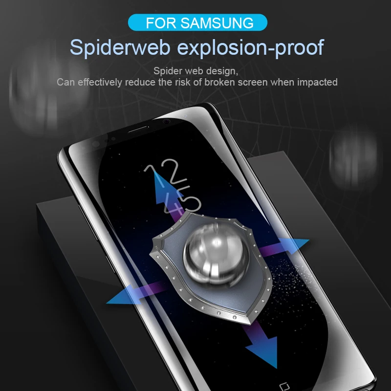 2 шт./лот 3D мягкая ПЭТ пленка для Samsung Galaxy S20 S10 S7 край S8 S9 plus Note 8 9 Защитная экрана не