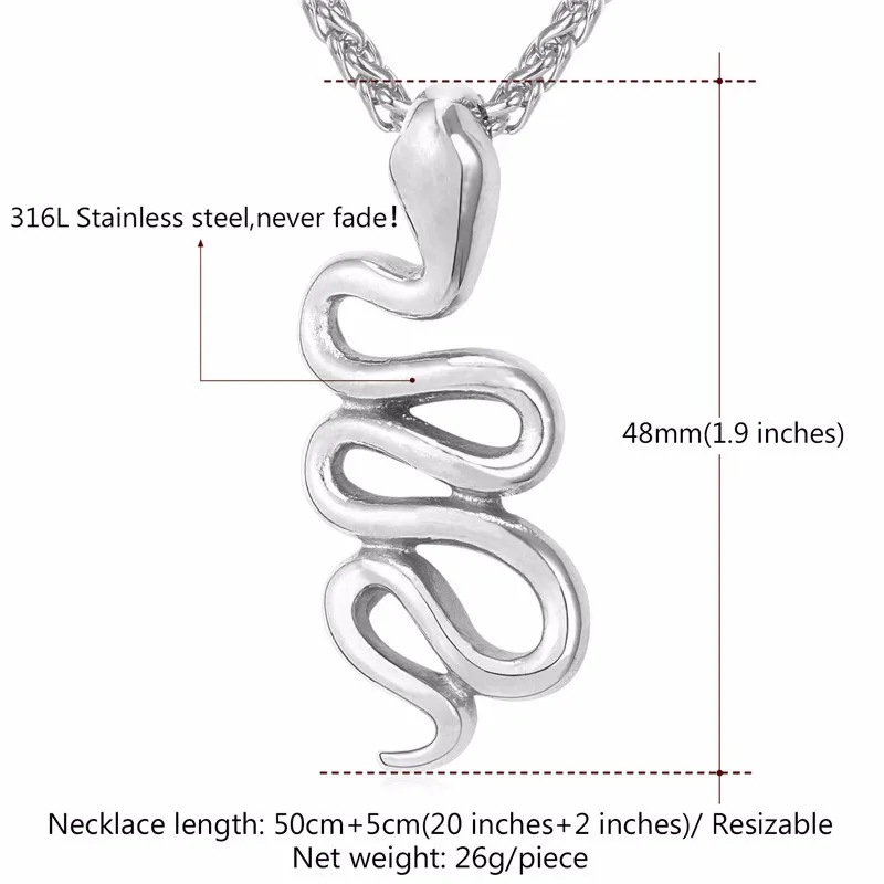 "SnakeyCol" - Stainless steel snake collar 4 "SnakeyCol" - Stainless steel snake collar 4