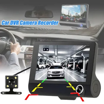 

4'' Dual Lens G-sensor HD 1080P Car DVR Dash Cam Video Recorder Rearview Camera vehicle blackbox dvr monitor recorder dashcam