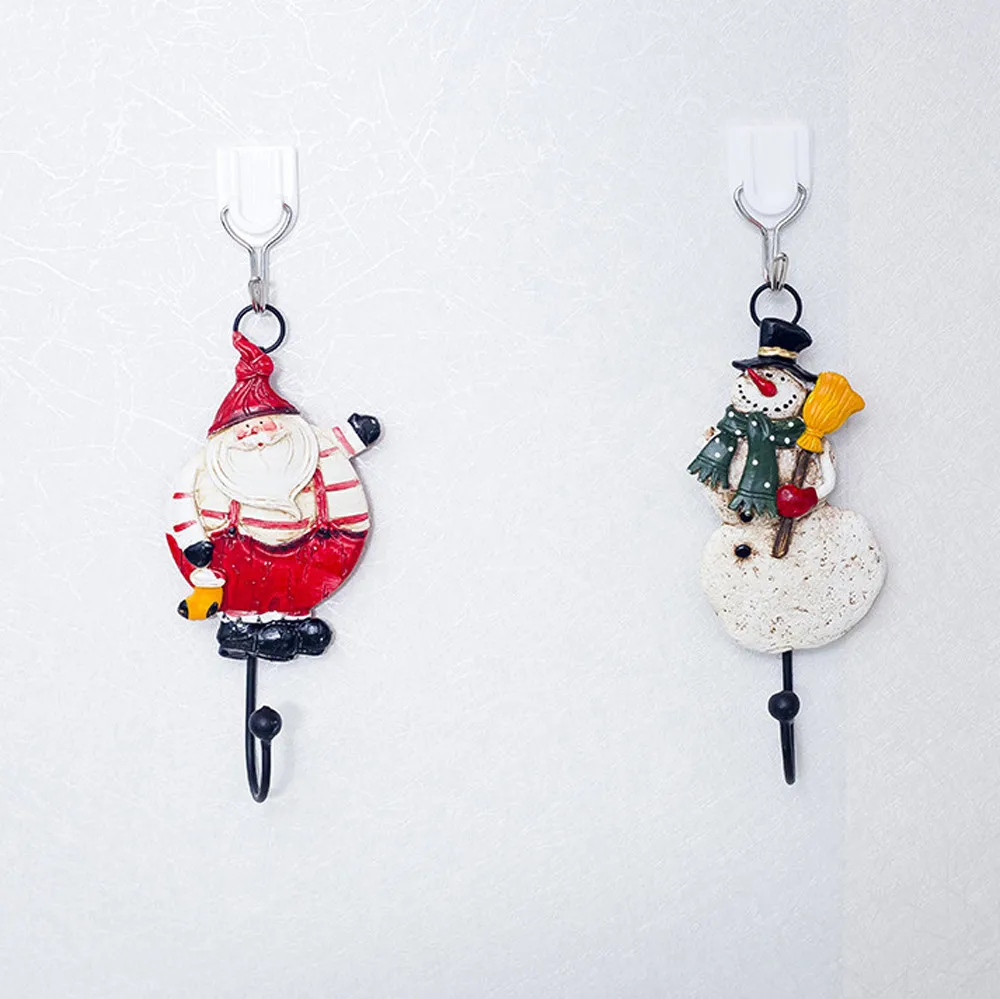 Christmas cute hook Christmas creative wall decoration hook kitchen