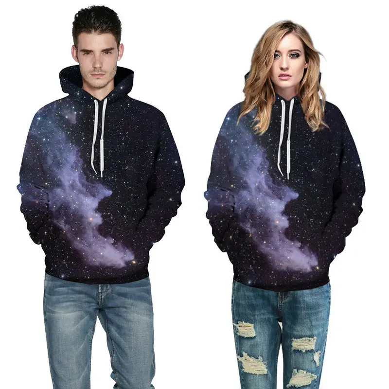 Поднимите доверие 3d черный космос галактика Мужская Толстовка Harajuku Smog Stars Nebula уличная толстовка модная пара Спортивная XXXL