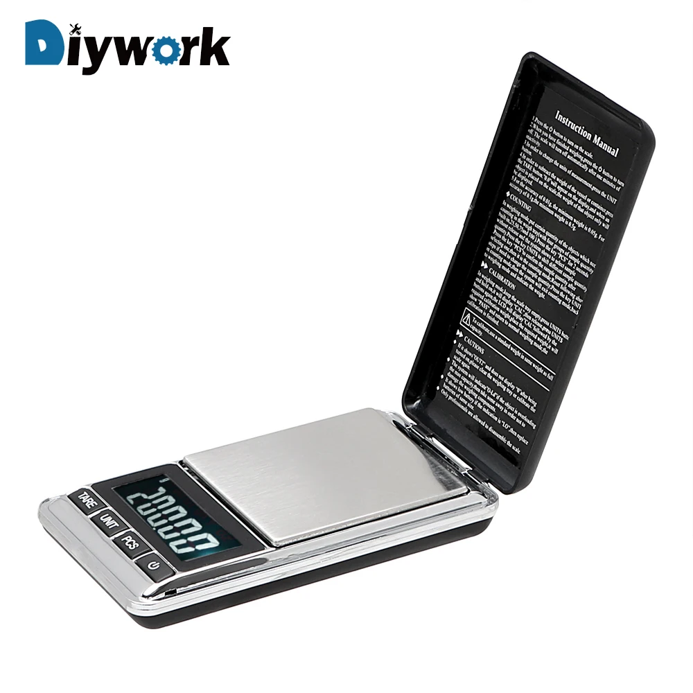 DIYWORK 200g 0 01g LCD Electronic Jewelry font b Joyeria b font Scales Precision Weight Weighting