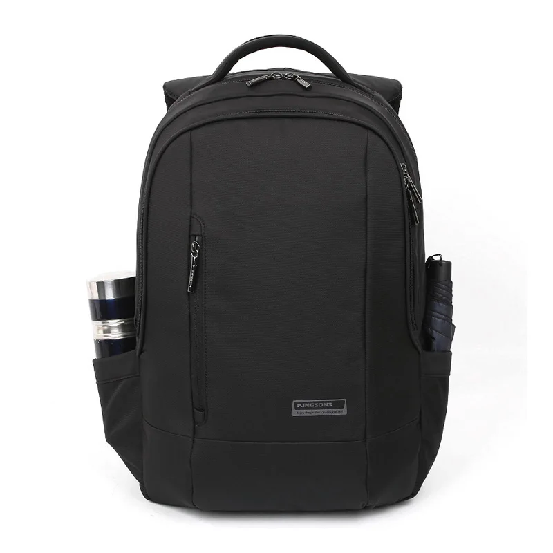 

15.6" Student Black Laptop Backpack Waterproof School Bag Children Bookbag Nylon Computer Backpack Kids Back pack Boy Cartable