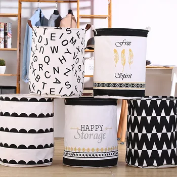 

Foldable Laundry Storage Basket Clothes Storage Bag Dirty Laundry Basket Kids Toys Organizer Home Sundries Storage Barrel