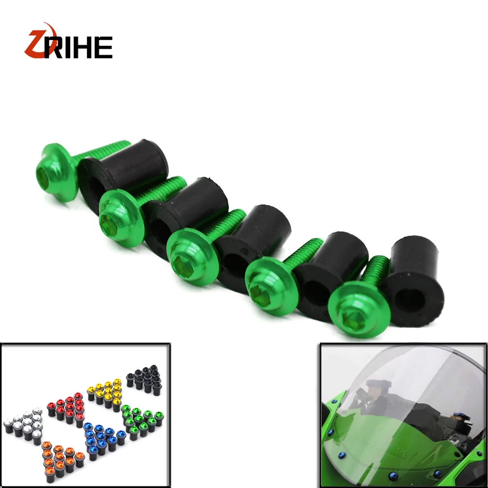 

Motorcycle accessories custom fairing screw bolt windscreen screw for KAWASAKI ZX10R 2004 2005 2006 2007 2008 2009 2010 2011-17