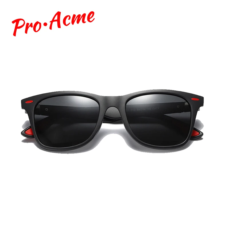 Pro Acme, фирменный дизайн, мужские, женские, классические, Ретро стиль, с заклепками, поляризационные солнцезащитные очки, для вождения, квадратная оправа, солнцезащитные очки, очки, UV400, CC1093