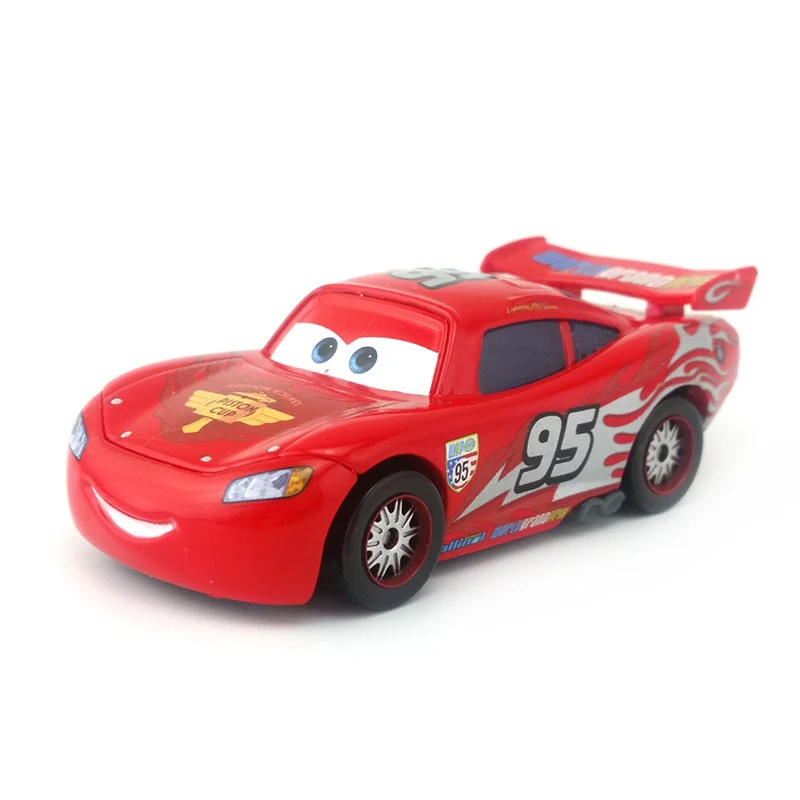 Disney Pixar Cars Gold Dinoco синий черный полицейский Молния Маккуин литой игрушечный автомобиль для детей 1:55 Свободный бренд и - Цвет: Silver Word McQueen