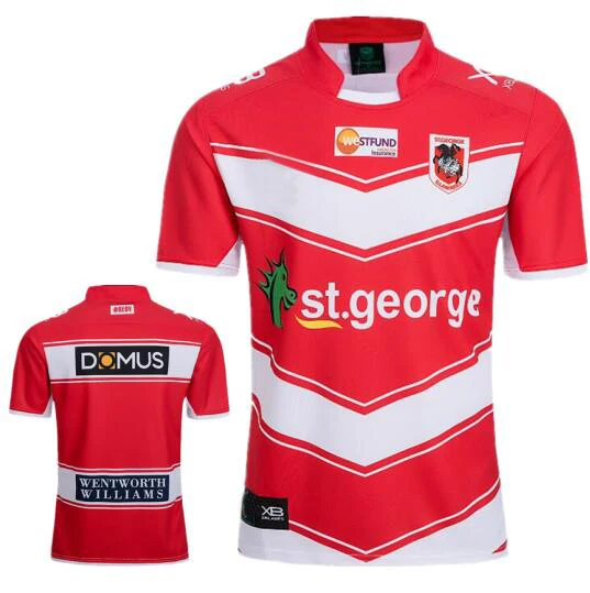 

2018 AWAY 2019 ST GEORGE ILLAWARRA DRAGONS HOME Rugby JERSEY ST. National
