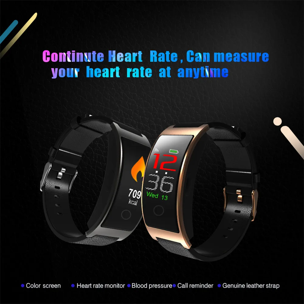 

OGEDA 2019 NEW Smart Watch Men Women Sport Step Stopwatch Waterproof Bluetooth Heart Rate Blood Pressure Monitor Call Reject