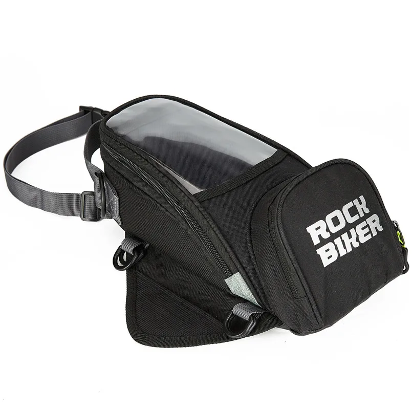 ROCK BIKER мотоциклетная многофункциональная сумка для масляного бака с магнитными фиксированными ремешками сумка для мобильного телефона с дождевиком