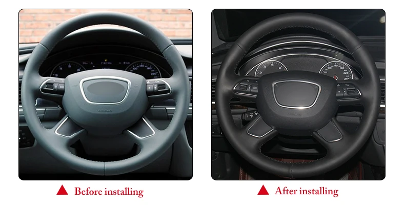 for Audi Q7 2012 steering wheel cover