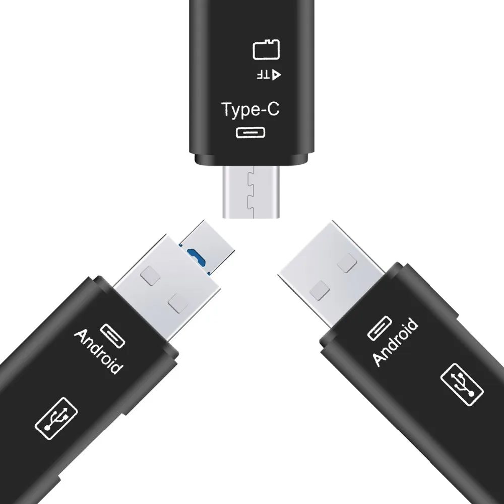 Usb 2,0 устройство для чтения карт памяти SD TF Micro SD Тип C USB C поддержка Micro USB OTG расширение периферийных устройств