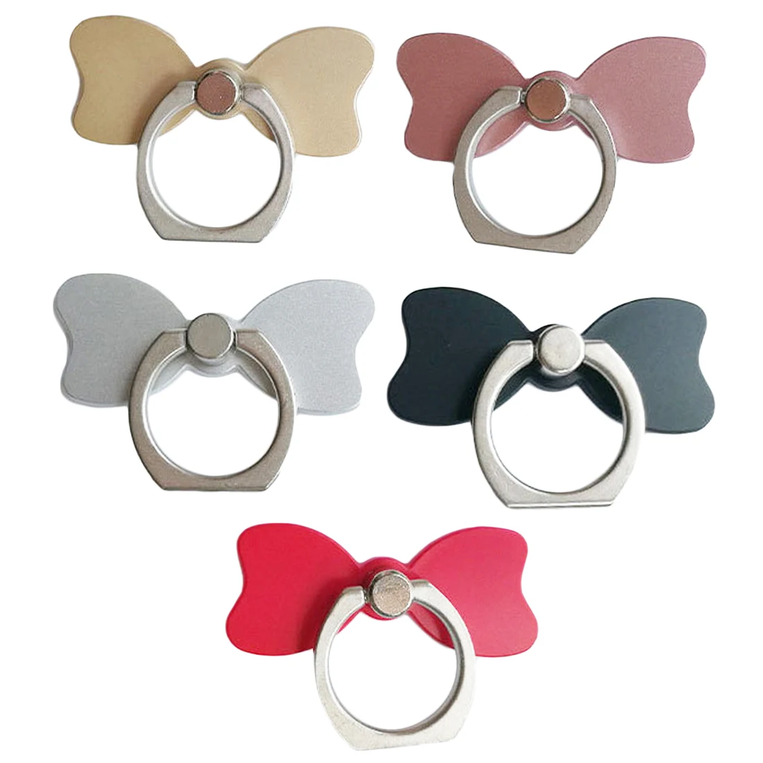 

Etmakit Mobile Phone Holder 360 Degree Bow tie Finger Ring Smartphone Stand Holder stand For iPhone iPad Huawei Xiaomi