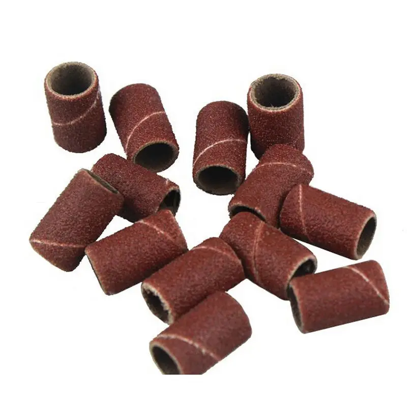 

100pcs/pack with size #80 120 180 nail drill bits Sanding Bands For Manicure Pedicure Nail tools Machine