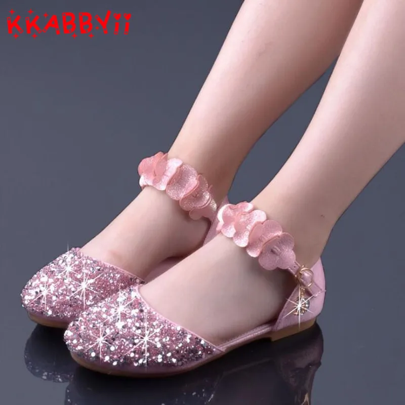 

KKABBYII Children Princess Shoes New Kids Girls Wedding Shoes High Heels Dress Party Shoes For Girl Wedding Shoe Kids
