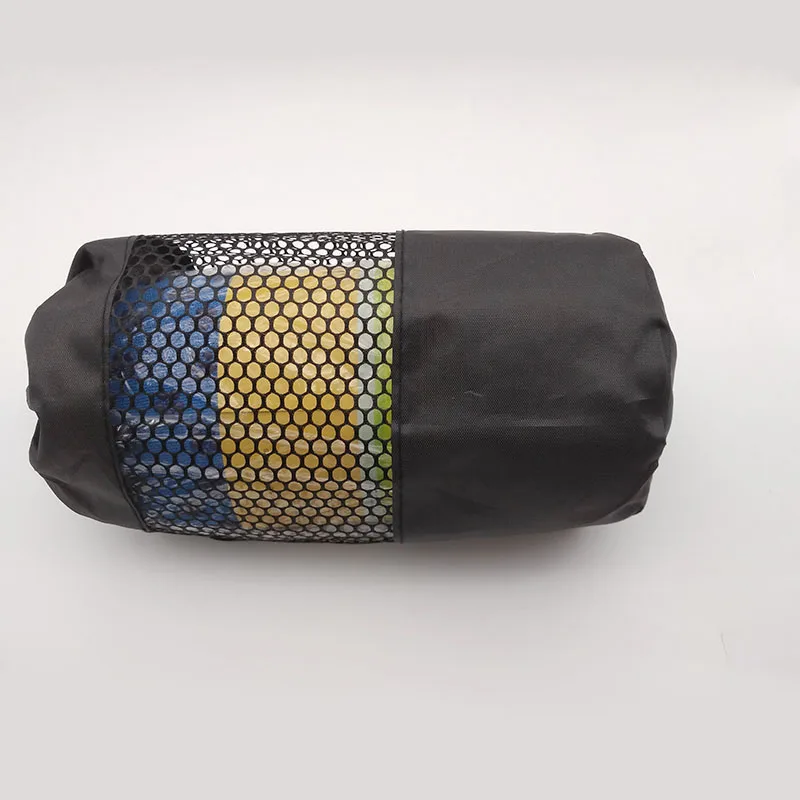 Прочная Циновка для йоги полотенце супер-абсорбирующий нескользящий стирающийся микрофибровый спортивный фитнес-коврик для занятий йогой полотенце с сумкой для переноски