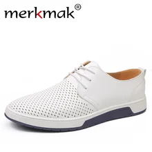 Merkmak Brand Summer Men Leather Casual Shoes Fashion Breathable Holes White Leisure Shoes Flats Big Size 37-48 Driver Footwear Merkmak Brand Summer Men Leather Casual Shoes Fashion Breathable Holes White Leisure Shoes Flats Big Size 37-48 Driver Footwear