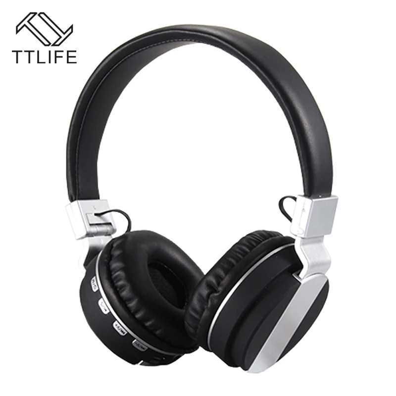 

TTLIFE FE-018 Bluetooth Headphones Wireless V4.2 Stereo Headset with Mic Support TF Card FM Radio for Music Phone PC