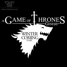 FREE SHIPPING game of thrones GOT winter is coming men black t shirt crew neck 100