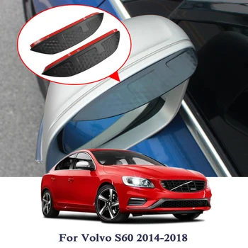 

2pcs Car Styling Car Rearview Mirror Rain Eyebrow Sticker For Volvo S60 S90 V40 V60 XC60 XC90 Carbon Fiber Protector Sticker