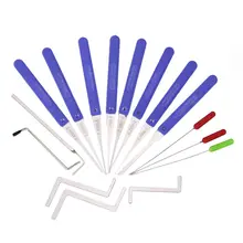 17 шт. слесарный инструмент, инструменты для извлечения сломанного ключа, инструменты для ремонта дверного замка, инструменты для удаления автомобильных ключей, набор инструментов для самостоятельной сборки