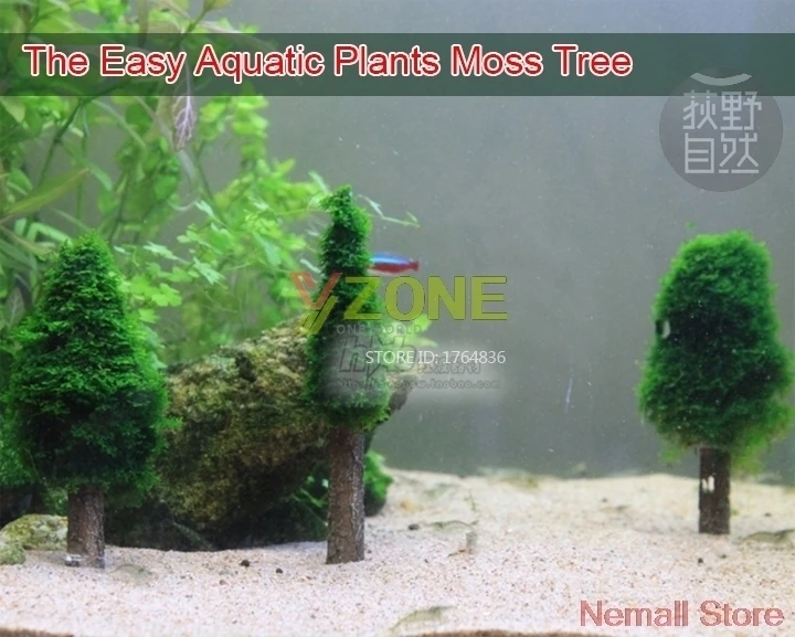 Aquarium Artificial Xmas Moss Christmas Tree Fish Tank Simulation Plant