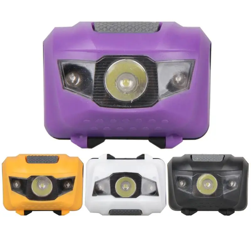 Discount 3W LED Headlamp White Waterproof Headlight 2 Red Flashlight Camping Riding 2