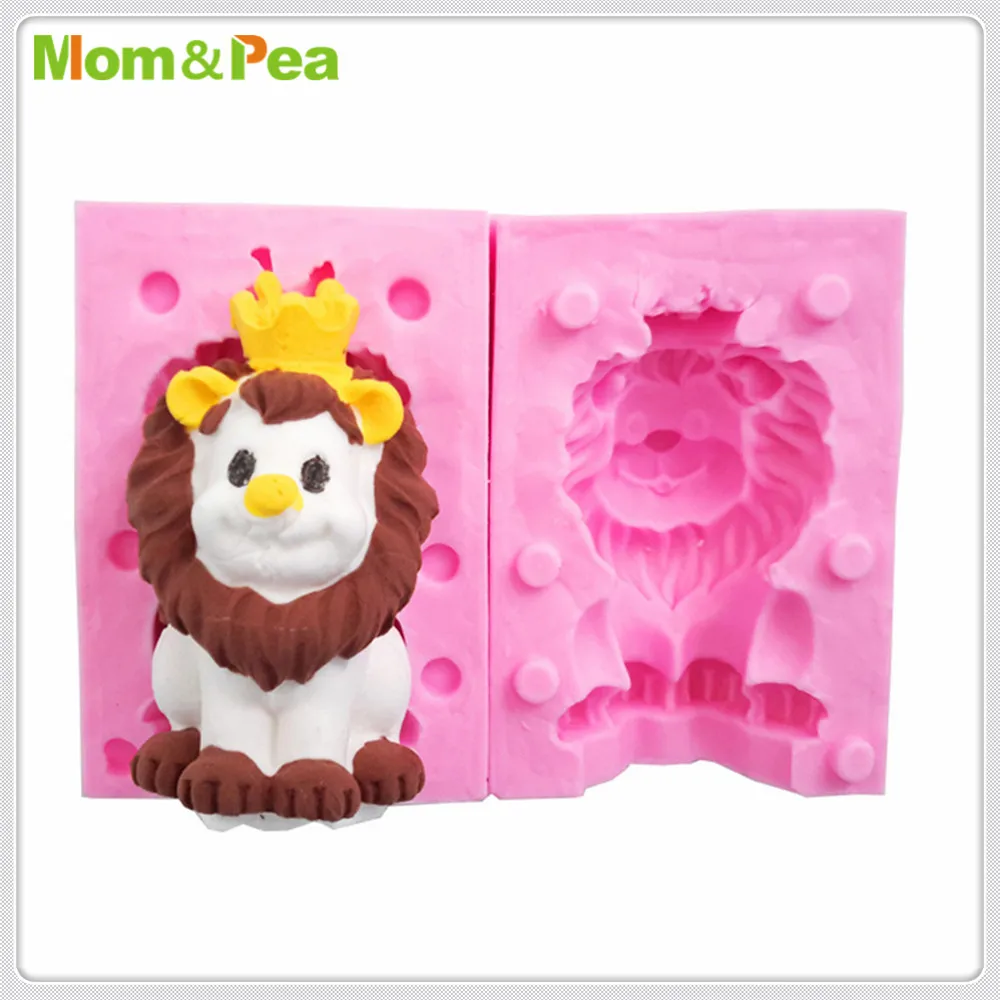Mom&ampPea MPA1990 King Lion Silicone Mold Cake Decoration Fondant 3D Food Grade | Дом и сад