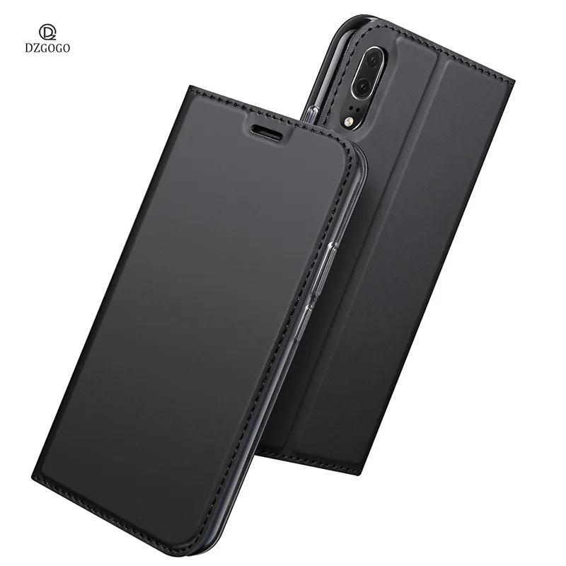 

DZgogo For Huawei P20 Case Luxury PU Leather Cases Magnetic Stand Flip Card Slot Cover Case For Huawei P20 Phone Shell Coque