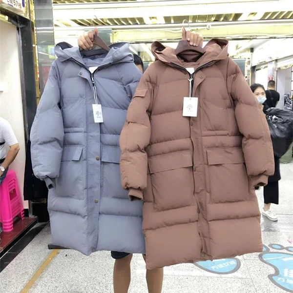 

Free Shipping 2016 winter all-match long design thermal loose bread with a hood cotton-padded jacket outerwear female