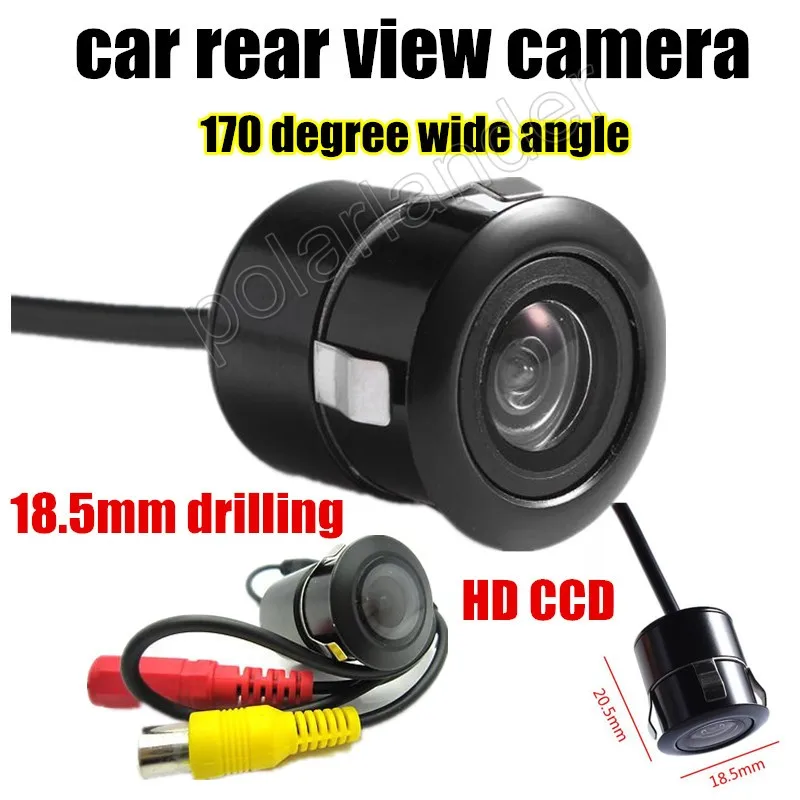 

High quality 18.5mm Waterproof Night Vision Rear View Car Camera with Drill Car Parking System 170 degree wide angle