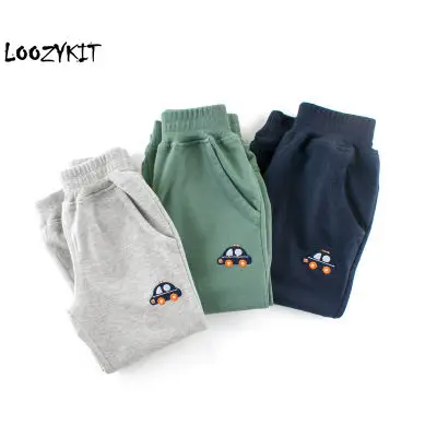 Loozykit/детские штаны Повседневные для маленьких мальчиков Одежда из хлопка