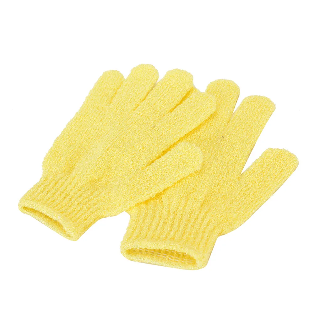 1 пара перчатки для душа и ванной отшелушивающий мытье кожи спа массаж тела скруббер Очиститель