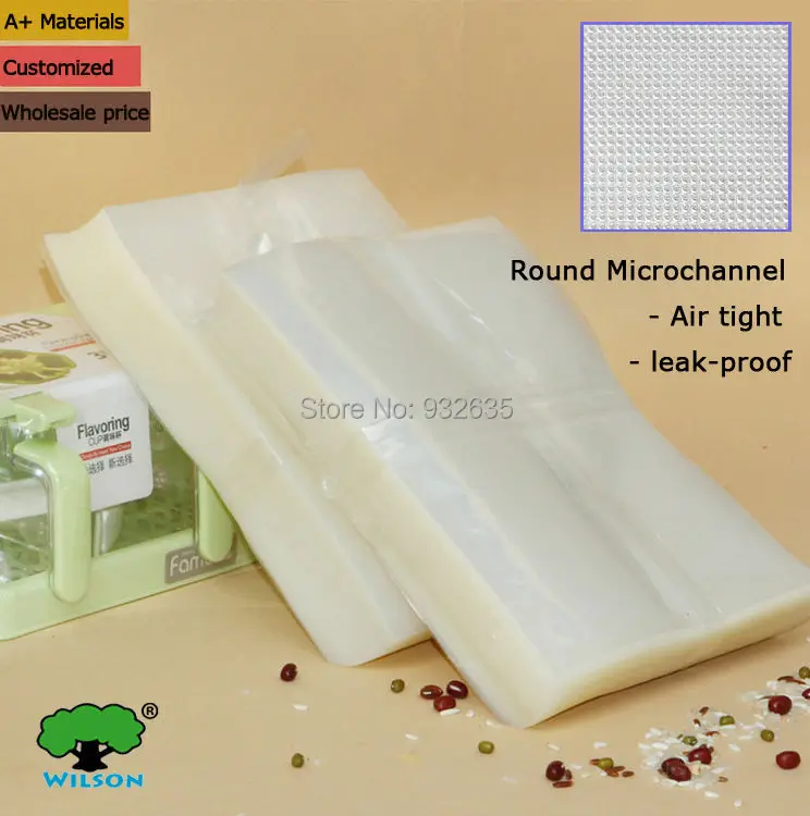 

30x40cm (11.8''x15.7'') MOQ 20-200 PCS High temperature resisting steaming one side Embossed FoodVacBags Vacuum bag 5.1 mils