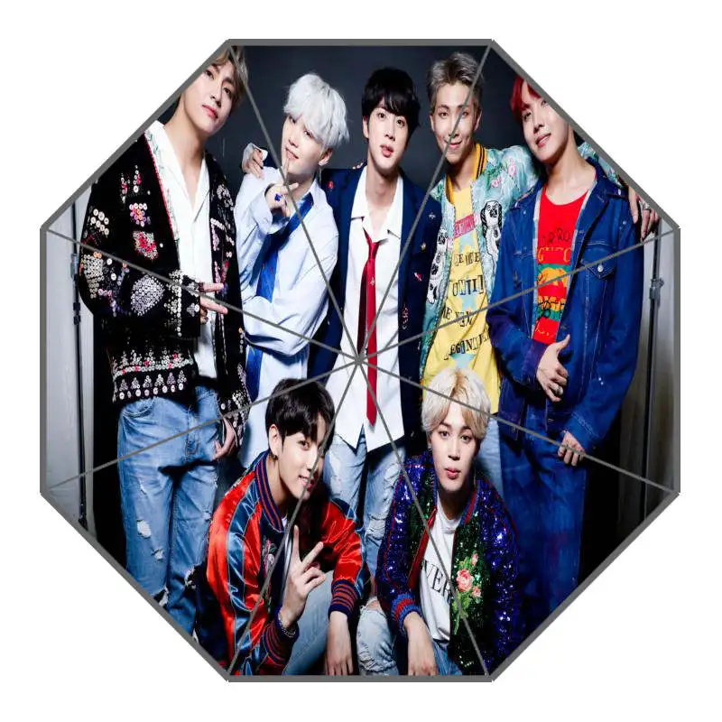 BTS Bangtan Boys Umbrella Custom Printing Foldable Sun