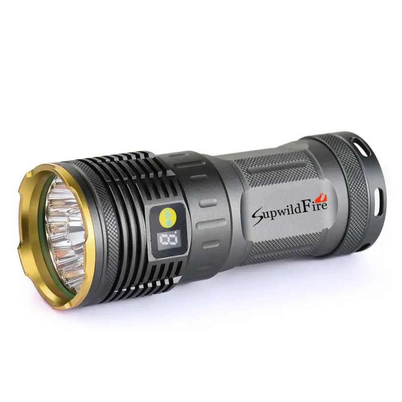 2017 NEW Supwildfire 30000LM 10 x XM-L T6 LED Power Digital Display Hunting Flashlight 731 2017 NEW Supwildfire 30000LM 10 x XM-L T6 LED Power Digital Display Hunting Flashlight 731