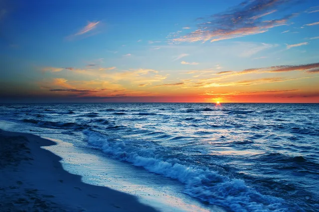 0003 natural mural landscape nature sea sky and ocean poster without