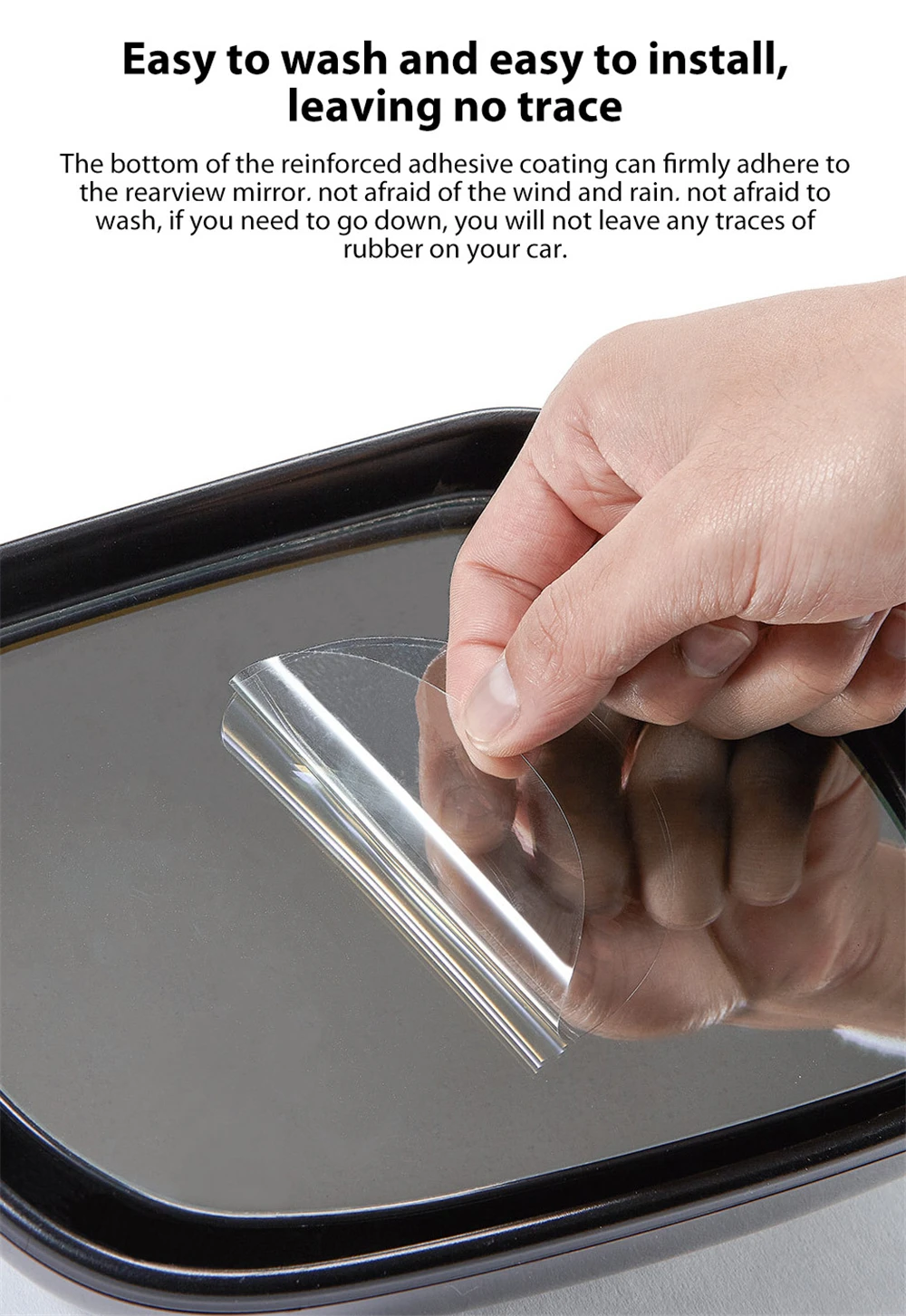 Xiaomi Guildford Car Rearview Mirror Protective Film Anti Fog Window Clear Rainproof Rear View Mirror Protective Film Auto Acces (7)